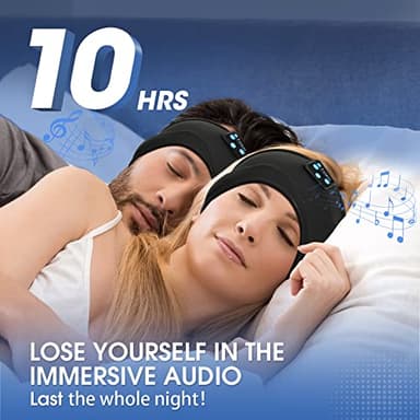 Fulext Sleep Headphones Wireless Bluetooth,Headband Headphones for Side Sleepers,Noise Cancelling Sleep Seadphones,Ideal for Housework,Travel,Yoga,Workout,Running,Sports,Gift - Image 4