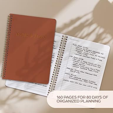 Beautiful Daily Planner And Notebook With Hourly Schedule - Aesthetic Spiral To do List Notepad to Easily Organize Your Tasks And Appointments - Stylish Book And School Or Office Supplies For Women - Image 4