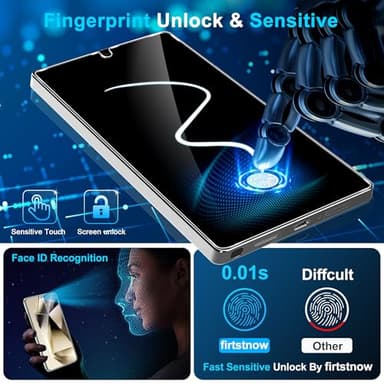 3 Pack Screen Protector for Samsung Galaxy S25 Ultra 6.9 Inch, 9H Tempered Glass, Ultrasonic Fingerprint Unlock, Case Friendly Tempered Glass Screen Protector for Samsung Galaxy S25 Ultra - Image 3