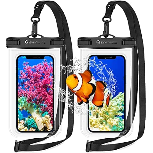 SYNCWIRE Waterproof Phone Pouch [2-Pack] - Universal IPX8 Waterproof Phone Case Dry Bag with Lanyard Compatible with iPhone 15/14/13/12/11 Pro XS MAX XR X Samsung S23 S22 S20+ and More Up to 7 Inches - Image 1
