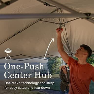 Coleman Oasis Lite Pop-Up Canopy Tent with Side Wall Attachment, Portable Shelter with Easy Setup & Takedown, Wheeled Carry Bag Included, 7x7/10x10ft Sizes - Image 2