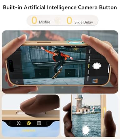 JUESHITUO for iPhone 16 Pro Max Case with Camera Control Button, with 2X Screen Protector [Compatible with MagSafe] [Not-Yellowing] Slim Clear Protective Magnetic Phone Case 2024 (6.9''), Desert - Image 2