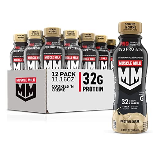 Muscle Milk Pro Series Shake, Cookies 'n Creme, 11.16 Fl Oz Bottles (Pack of 12) - Image 1