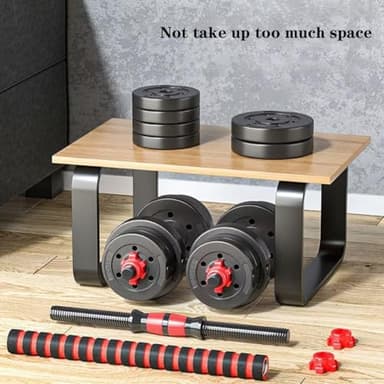 BCBIG Adjustable-Dumbbells-Sets,Free Weights-40lb(20lb*2) Dumbbells Set of 2 Convertible To Barbell A Pair of Lightweight for Home Gym,Women and Men Equipment. - Image 5