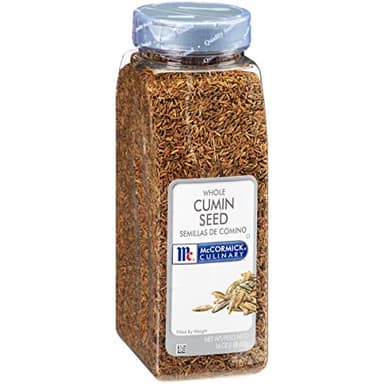 McCormick Culinary Whole Cumin Seed, 16 oz - One 16 Ounce Container of Bulk Cumin Seeds Whole, Ideal for Indian, Moroccan, Mexican and Middle Eastern Dishes - Image 1