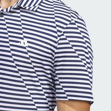 adidas Men's Ultimate365 Mesh Print Polo, Conavy,White - Image 7