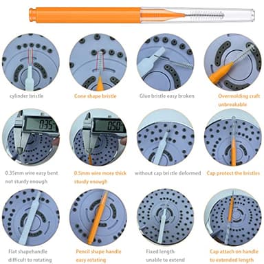 Shower Head Cleaning Brush Tool, Small Crevice Cleaning Brush Anti Clogging for Bathroom Pipe & Car Washers - Image 7