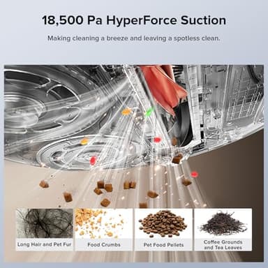 Roborock Qrevo Edge S5A Robot Vacuum and Mop, 18,500Pa, Zero-Tangling, DuoDivide Main Brush, FlexiArm Side Brush, Hot Water Mop Washing & Self-Cleaning, Warm Air Drying, Self-Emptying, White - Image 3