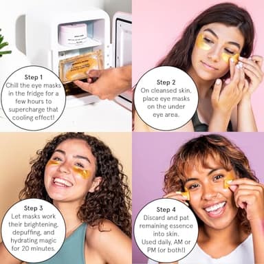 grace & stella Under Eye Patches (12 pairs) Eye Masks for Puffy Eyes and Dark Circles - Stocking Stuffers, Christmas Gifts for Women - Gifts for Birthdays, Bachelorette Party, Bridesmaids, Self Care - Image 5