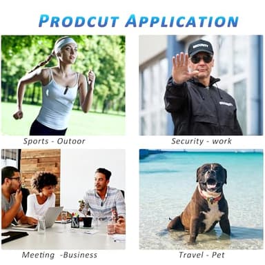 Mini Body Camera with Audio & Video Recording - Small POV Cam 1080P with 64G Card - Wearable Personal Portable Cameras Recorder DV - Night Version Camcorder for Security Work Records Guard Traveling - Image 2