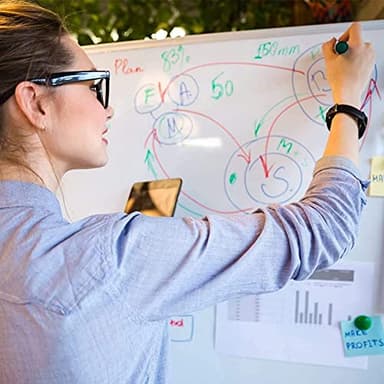 XBoard Magnetic Dry Erase Board/Whiteboard, 36 X 24 Inches, Double Sided White Board,1 Dry Eraser & 3 Dry Erase Markers & 4 Push Pin Magnets - Image 7