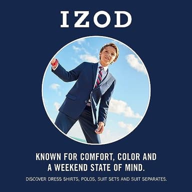 Izod boys Long Sleeve Solid Button-Down Oxford Shirt, Medium Pink, 12 Regular - Image 3