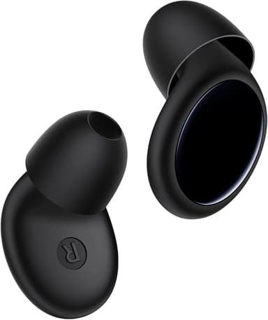 Ear Plugs for Sleeping 45dB Noise Cancelling Ear Plugs for Noise Reduction & Snoring, Concerts, Earplugs for Sleep, Sider Sleepers Airplane, Silicone Earplugs Reusable Concert Ear Plug +8Tip Black - Image 1