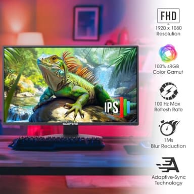 Sceptre New 22-inch Professional Monitor HDMI x2 Build-in Speakers 2025 - Image 4
