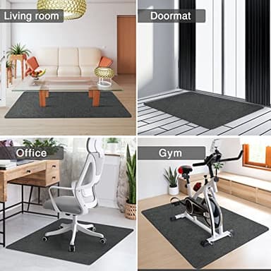 Placoot Office Chair Mat for Hardwood Floor & Tile Floor 55"x35" Desk Chair Mat for Rolling Chairs Electrostatic Adsorption Large Anti-Slip-Recyclable Material Floor Mat for Office/Home with Lip - Image 6