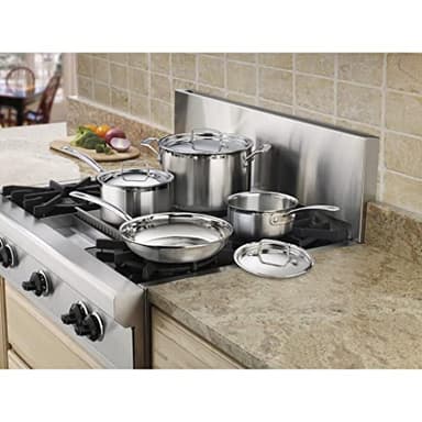 Cuisinart MCP-7NP1 Multiclad Pro Triple Ply 7-Piece Cookware Set Skillet - Image 2