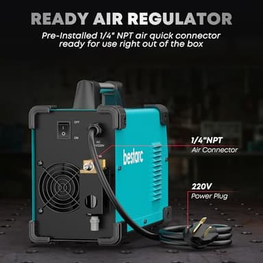 bestarc Plasma Cutter, [Pilot Arc][Large LED Display][Air Sensor]50A bestarc Plasma Cutter Machine 110/220V Dual Voltage, 1/2'' Clean Cut 3/4 Inch Max Cut, Post Flow Mesh, 2T/4T for Beginners DIY - Image 8