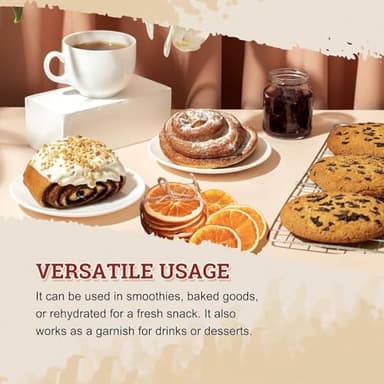 52USA Freeze Dried Orange Slices, 3oz (85g), Dehydrated Orange Slices, All Natural, No Additives, No Sugar Added, Dried Fruit for Cocktails, Snacking, Baking & Garnishing - Image 6