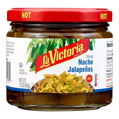 La Victoria Nacho Sliced Jalapeños Hot, 12 Ounce (Pack of 12) - Image 1