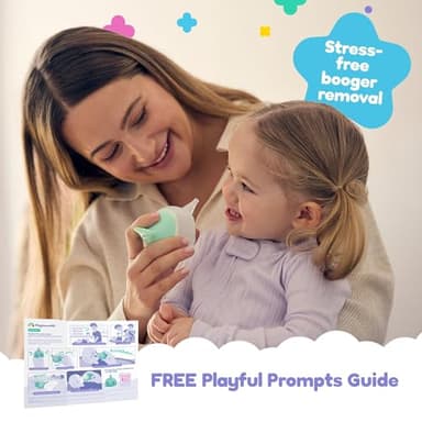 Playhouse MD Booger Buddy Nasal Bulb, Narwhal - with LED Light for Babies & Toddlers – BPA-Free Snot Remover for Infant Stuffy Nose and Congestion Relief – Easy to Clean Design - Image 4