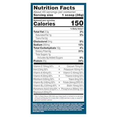 Vega All in One Nutrition Organic - 20g Plant-Based Pea Protein, French Vanilla, 43 Servings, Vitamins A & C, Probiotics, Greens, Vegan, Keto, Gluten Free, 3.63lbs (Packaging May Vary) - Image 4