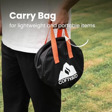 Cofiyard Propane 2 Burner Camping Stove with Carrying Bag, Portable Folding Gas Stove for Camping, Backpacking Camp Stove for Outdoor Cooking, With 17,000 BTU Adjustable Burners for BBQ, Tailgating - Image 7