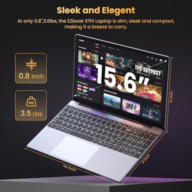 jumper Laptop, 12GB RAM 640GB ROM, Office 365-1 Year 5305U Processor, 15.6 Inch Computer, FHD IPS Screen, 38Wh Battery, 2 Stereo Speakers, USB3.0 * 2, HDMI, for Business and Students. - Image 5