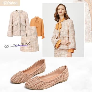 HEAWISH Women’s Round Toe Flats Shoes Ballet Flats Dressy Comfortable Flats for Women(Tan, US6) - Image 5