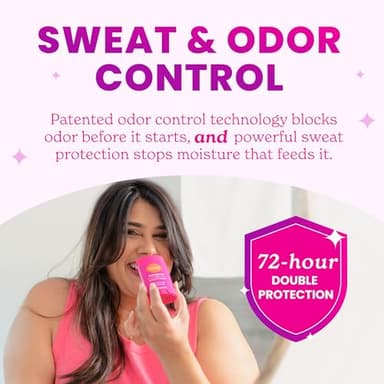 Lume Deodorant Plus Sweat Control - Smooth Solid Stick - Maximum Strength Antiperspirant - 72 Hour Odor And Sweat Control - Baking Soda Free, Skin Loving - 2.6 ounce (Clean Tangerine) Pack of 2 - Image 2