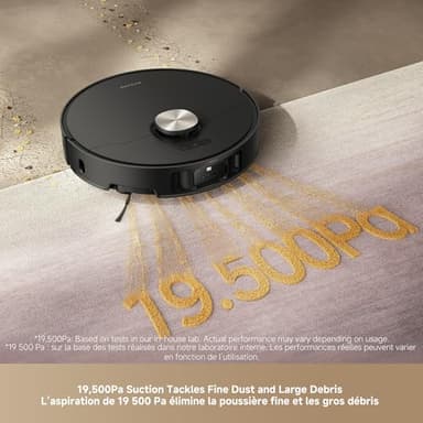 DREAME L50 Ultra Robot Vacuum and Mop Black with Auto-Empty and Mop Self-Cleaning, Precise Obstacle Avoidance, 19,500Pa Suction, HyperStream Detangling DuoBrush - Image 5