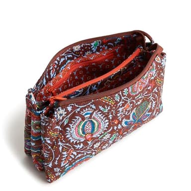 Vera Bradley Women's Premium Cotton Foxbury Crossbody Bag, Marrakesh Cinnamon, One Size - Image 3