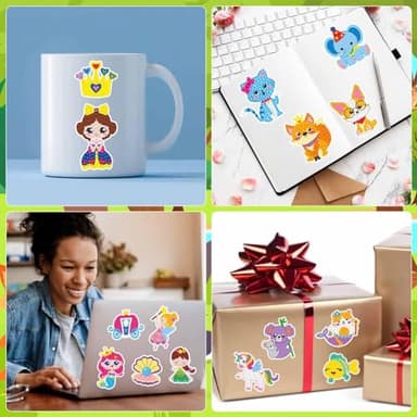 Labeol Diamond Art Kits for Kids Boys and Girls Ages 6-8-10-12 Easy to DIY Creative Diamond Art Sticker Craft by Numbers Kits for Kids and Adult Beginners (Colorful) - Image 4
