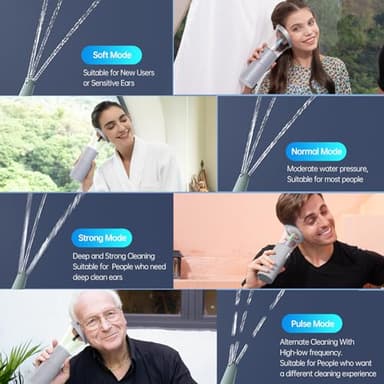 Ear Wax Removal Kit, 5modes Ear Cleaning Tool Dark Grey - Image 7