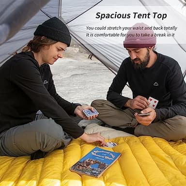Naturehike Mongar 2 Person Backpacking Tent, 3 Season Camping Tent,Double Layer Free Standing Two Person Tents for Camping Hiking Cycling (210T Polyester- Blue) - Image 4