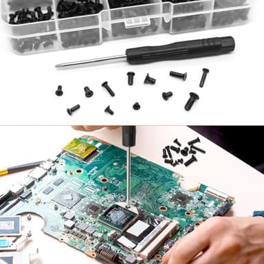 mankk 360PCS Laptop Screws 12 Sizes M2 M2.5 M3 Replacement Computer Tiny Screws Motherboard Screw with Screwdriver for Laptop PC Repair & DIY - Image 6