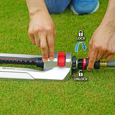 Eden 94110 Lawn & Garden Metal Osciallating Water Sprinkler for Yard - Image 3