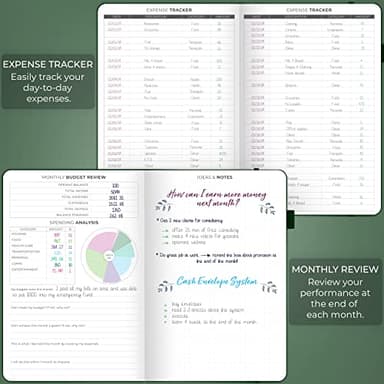 Clever Fox Budget Planner - Expense Tracker Notebook. Monthly Budgeting Organizer, Finance Logbook & Accounts Book, Bill Tracker, A5 (Dark Green) - Image 3