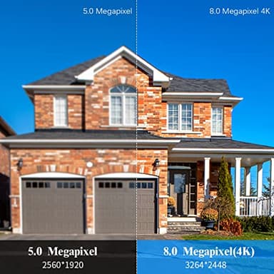 OOSSXX (4K/8.0 Megapixel & 130° Ultra Wide-Angle) 2-Way Audio PoE Outdoor Home Security Camera System Wired Outdoor Video Surveillance IP Cameras System - Image 8