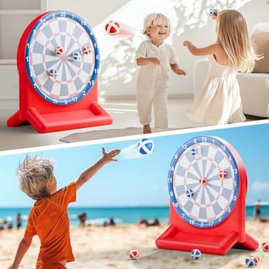 iPlay, iLearn Kids Fun Dartboard Outdoor Toys, Inflatable Dart Board Toss Game, Toddler Backyard Lawn Yard Play, Cool Indoor Family Party Birthday Gift for Ages 3 4 5 6 7 8 Boys Girls Children Teens - Image 8