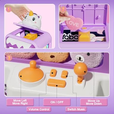 Claw Machine for Kids Girl Boys with Sound, Vending Machines Toys for Girls 3 4 5 6 7 8, Unicorns Toys for Girls Age 4-6, Ideas Birthday Gifts for Girl 3 4 5 6 Year Old - Image 5