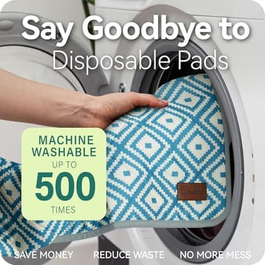 Washable Pee Pads for Dogs - 2 Pack Extra Thick Reusable Puppy Pads with Super Absorbency, Waterproof & Non-Slip Dog Pee Pads for Potty Training , Whelping , Playpen , Crate , Prevents Leakage 18"x24" - Image 7