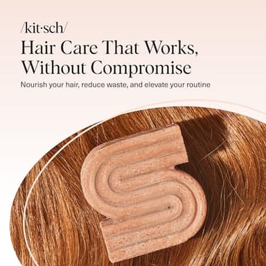Kitsch Rice Water Shampoo Bar for Hair Growth – Strengthening Hair Shampoo for Men and Women – Reduce Breakage, Boosts Shine – Paraben, Silicone & Sulfate-Free, Vegan Hair Care - 3.2 oz - Image 8