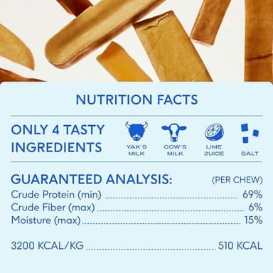 Native Pet Yak Cheese Himalayan Dog Chews - Long Lasting Dental Sticks for Large Breeds – 100% All Natural Himalayan Yak Chews for Large Dogs – Cheese Bone for Aggressive Chewers - 10 Per Pack - Image 4