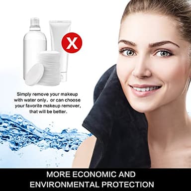 SINLAND Microfiber Facial Cloths Fast Drying Washcloth 12inch x 12inch Absorbent Face Wash Cloth Soft Makeup Remover Cloths - Image 7