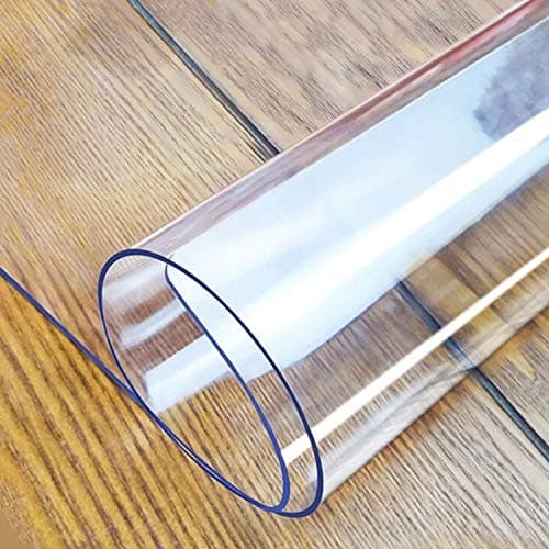 LovePads Clear Desk Mat 30 x 60 Inch, 2mm Thick Clear Table Protector, Waterproof Plastic Table Cover Protector, Vinyl Desk Cover Desk Pad for Desktop, Coffee & Dining Tabletop - Image 1
