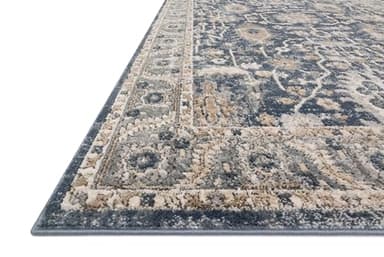 Loloi Teagan Collection TEA-03 Denim/Pebble 9'-9" x 13'-6" Area Rug, Large, Soft Neutral Rug, High-Traffic for Living Room, Bedroom, Home Office, Dining Area - Image 7