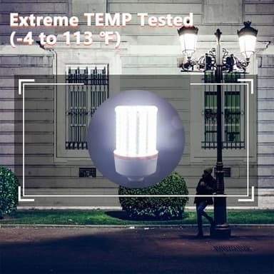 120W Led Corn light bulbs,18000 Lumen LED Corn Bulb 1200W Equivalent 5000K Daylight White Lamp,E26/E39 Medium Mogul Base,2-Pack Large Area Lights For Outdoor Indoor Warehouse Garage High Bay Lighting - Image 7