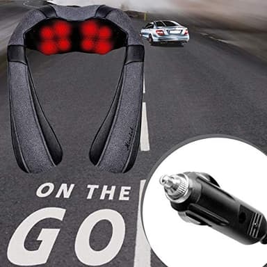 Mirakel Shiatsu Neck & Back Massager with Heat - Deep Tissue Neck, Back & Shoulder Pain Relief - Ergonomic Design Shoulder Massager, Electric Kneading Whole Body Massage Pillow Gifts for Women, Men - Image 6