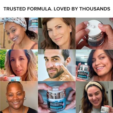 SimplyVital Collagen Face Moisturizer - Anti-Aging Retinol Cream for Face, Neck & Décolleté with Hyaluronic Acid - Made in USA, Daily Moisturizer Face Cream, 2-Pack - Image 7