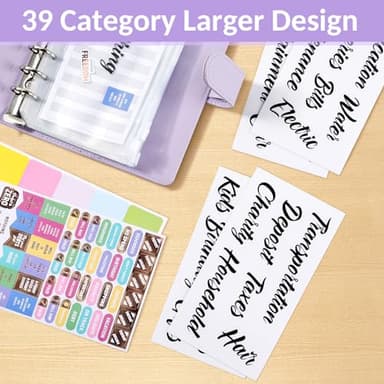 Sooez Budget Binder with Money Saving Challenge, Money Saving Binder with Cash Envelopes, Expense Sheets, Challenge Tracker & Category Labels, Envelope Savings Challenges Book for Home Office School - Image 6